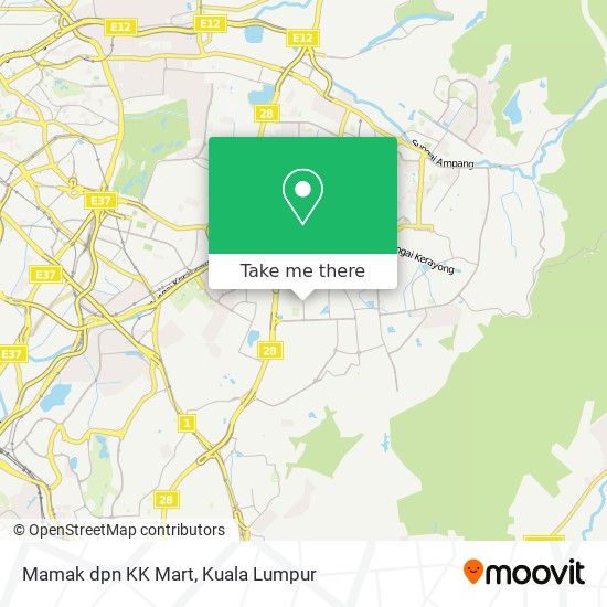 Mamak dpn KK Mart map