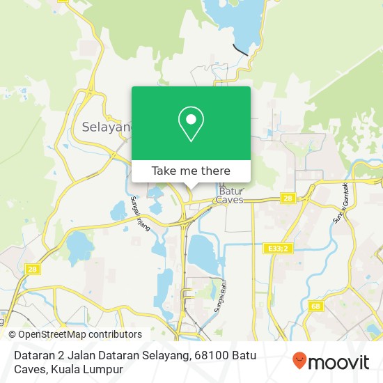 Peta Dataran 2 Jalan Dataran Selayang, 68100 Batu Caves