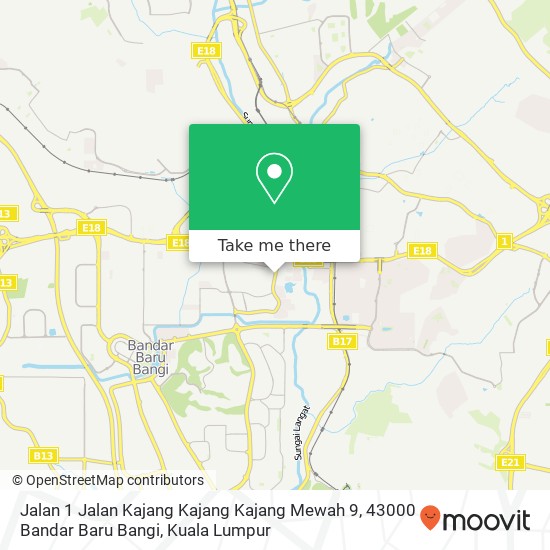 Jalan 1 Jalan Kajang Kajang Kajang Mewah 9, 43000 Bandar Baru Bangi map