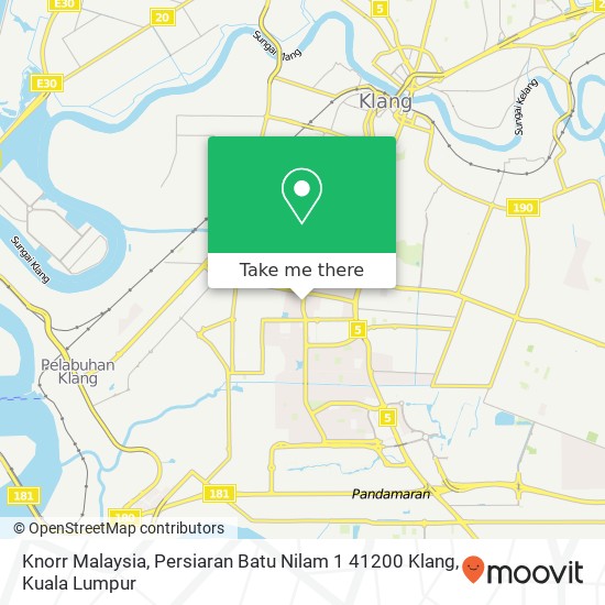 Knorr Malaysia, Persiaran Batu Nilam 1 41200 Klang map