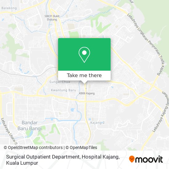 Surgical Outpatient Department, Hospital Kajang map