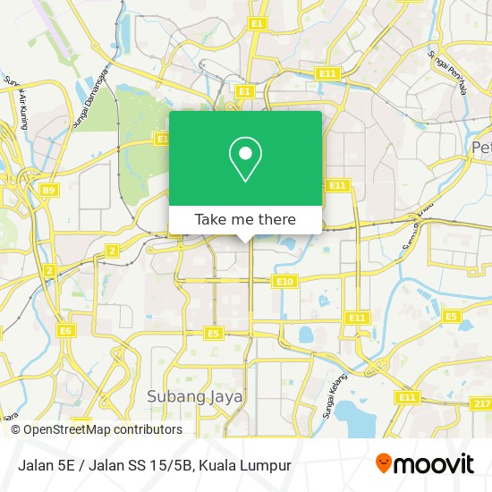 Jalan 5E / Jalan SS 15/5B map