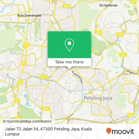 Jalan 72 Jalan 54, 47300 Petaling Jaya map