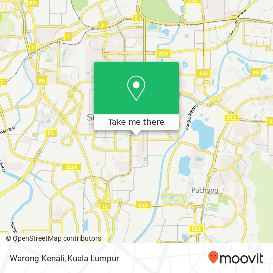 Warong Kenali map