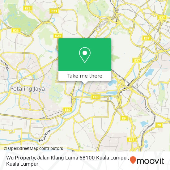 Wu Property, Jalan Klang Lama 58100 Kuala Lumpur map