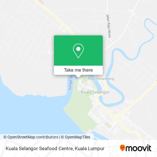 Peta Kuala Selangor Seafood Centre, 45000 Kuala Selangor