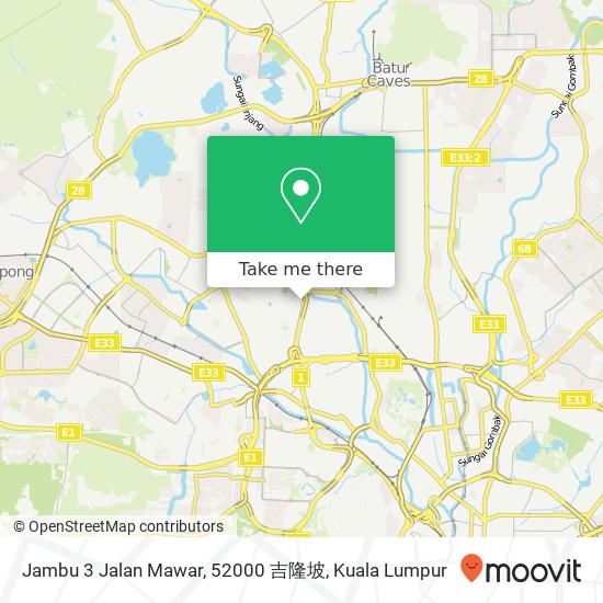 Peta Jambu 3 Jalan Mawar, 52000 吉隆坡