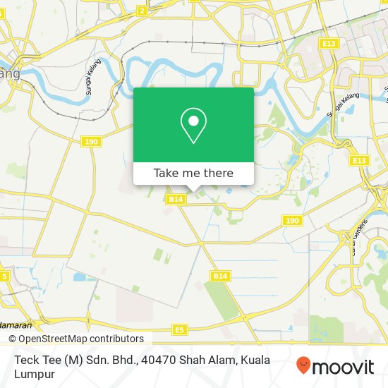 Teck Tee (M) Sdn. Bhd., 40470 Shah Alam map
