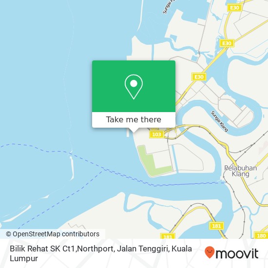 Bilik Rehat SK Ct1,Northport, Jalan Tenggiri map