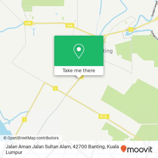 Peta Jalan Aman Jalan Sultan Alam, 42700 Banting