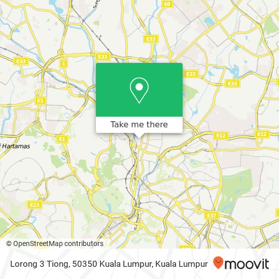 Lorong 3 Tiong, 50350 Kuala Lumpur map