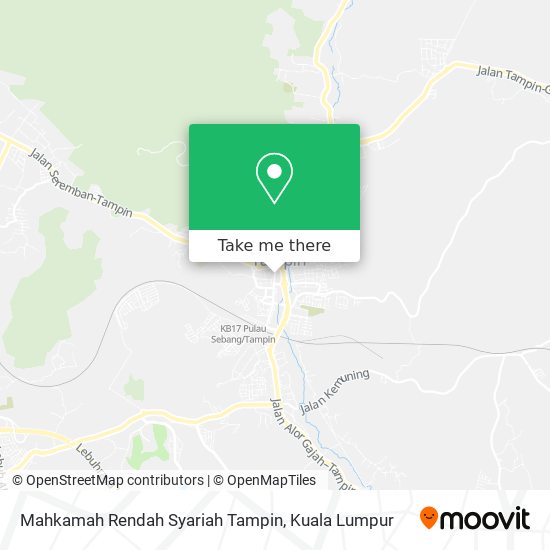 Mahkamah Rendah Syariah Tampin map