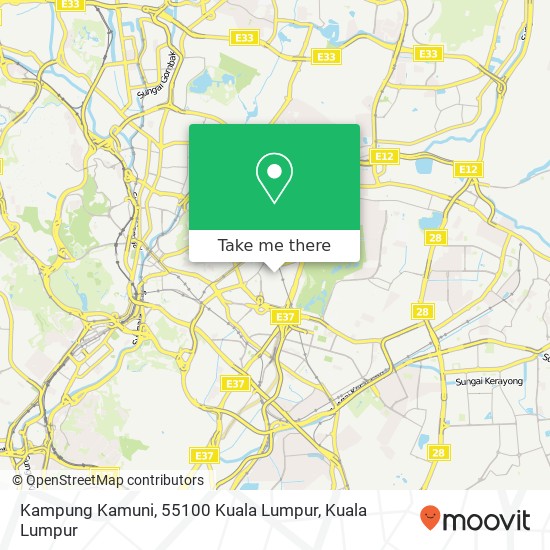 Peta Kampung Kamuni, 55100 Kuala Lumpur