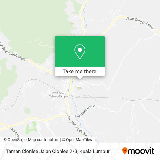 Taman Clonlee Jalan Clonlee 2 / 3 map