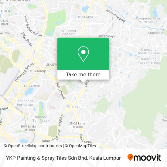 YKP Painting & Spray Tiles Sdn Bhd map