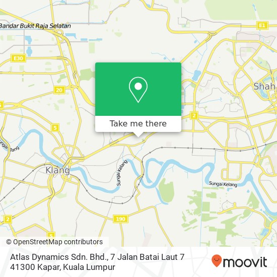 Atlas Dynamics Sdn. Bhd., 7 Jalan Batai Laut 7 41300 Kapar map