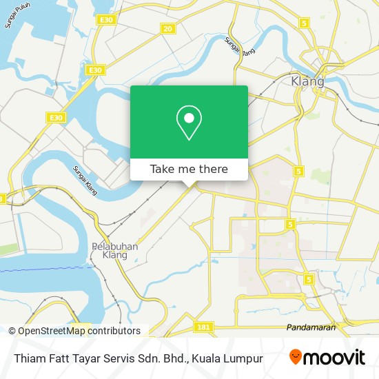 Peta Thiam Fatt Tayar Servis Sdn. Bhd.