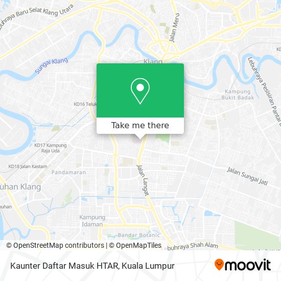 Kaunter Daftar Masuk HTAR map