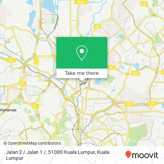 Peta Jalan 2 / Jalan 1 /, 51000 Kuala Lumpur