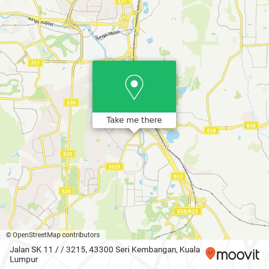 Jalan SK 11 / / 3215, 43300 Seri Kembangan map