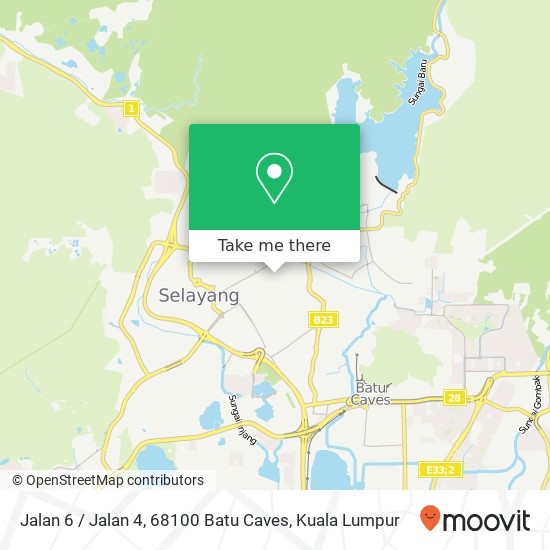 Peta Jalan 6 / Jalan 4, 68100 Batu Caves