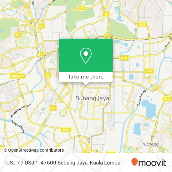 USJ 7 / USJ 1, 47600 Subang Jaya map