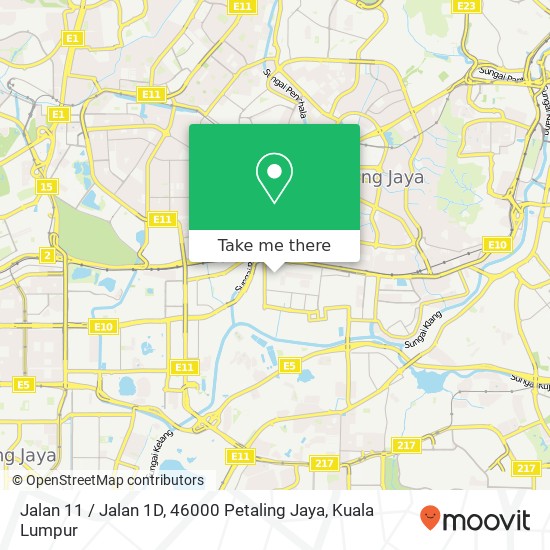 Jalan 11 / Jalan 1D, 46000 Petaling Jaya map