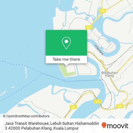 Peta Jasa Transit Warehouse, Lebuh Sultan Hishamuddin 3 42000 Pelabuhan Klang