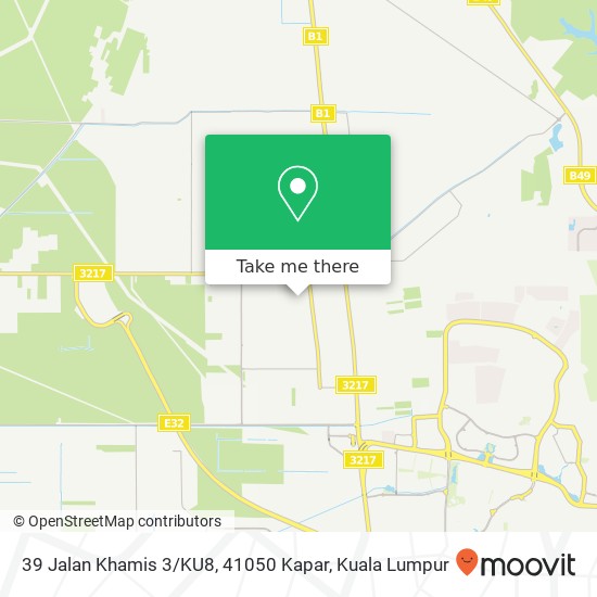 39 Jalan Khamis 3 / KU8, 41050 Kapar map