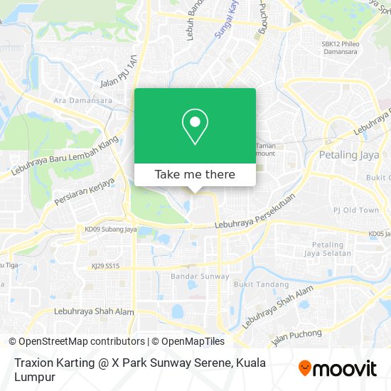 Traxion Karting @ X Park Sunway Serene map