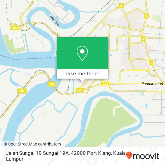 Peta Jalan Sungai 19 Sungai 19A, 42000 Port Klang