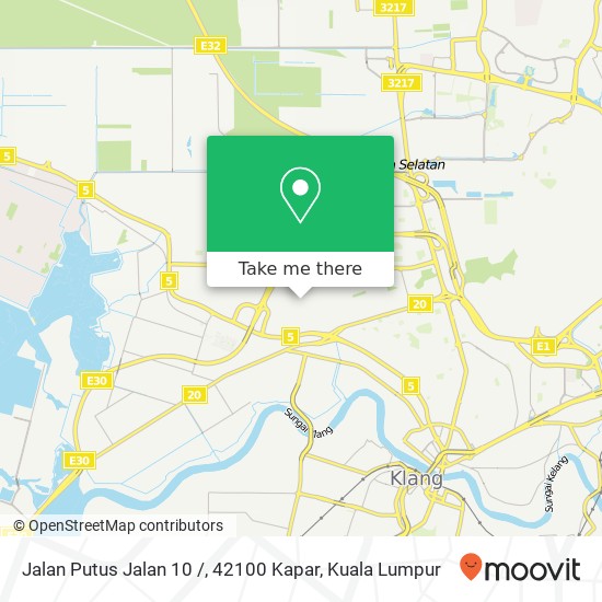 Jalan Putus Jalan 10 /, 42100 Kapar map