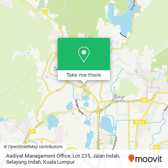 Aadiyat Management Office, Lot 235, Jalan Indah, Selayang Indah map