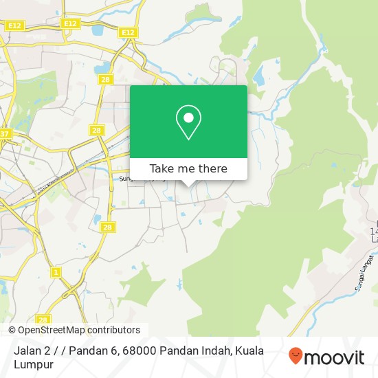 Peta Jalan 2 / / Pandan 6, 68000 Pandan Indah