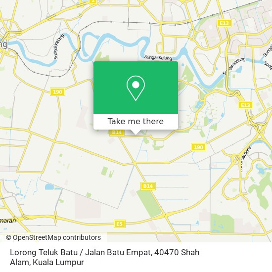 Lorong Teluk Batu / Jalan Batu Empat, 40470 Shah Alam map