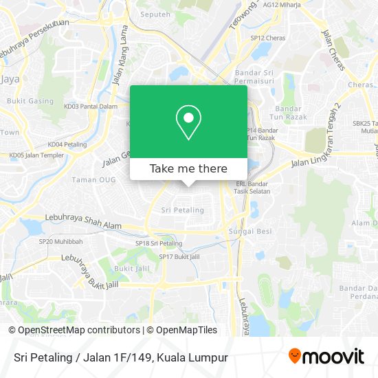 Peta Sri Petaling / Jalan 1F/149
