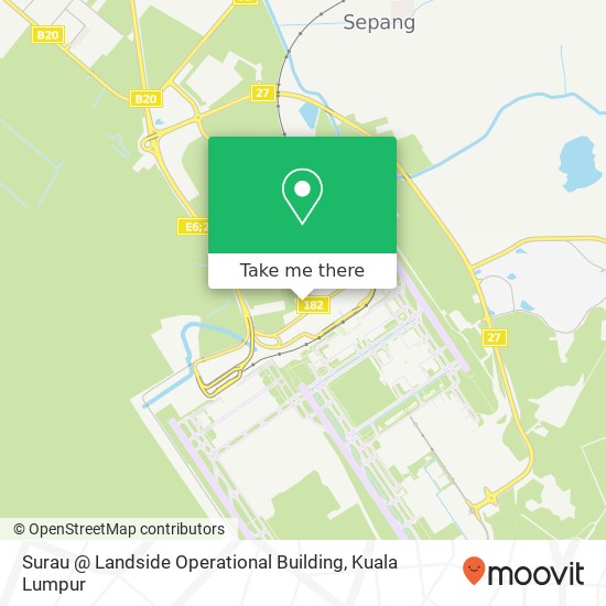 Surau @ Landside Operational Building map