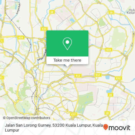 Jalan San Lorong Gurney, 53200 Kuala Lumpur map