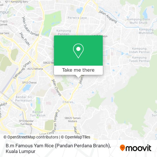 B.m Famous Yam Rice (Pandan Perdana Branch) map