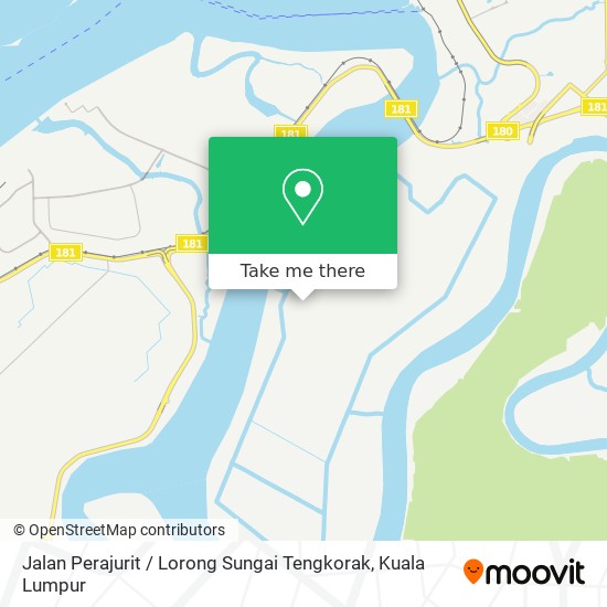 Peta Jalan Perajurit / Lorong Sungai Tengkorak