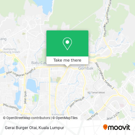 Gerai Burger Otai map