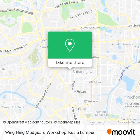 Wing Hing Mudguard Workshop map