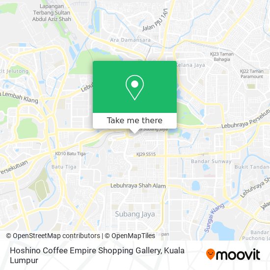 Hoshino Coffee Empire Shopping Gallery map