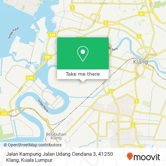 Jalan Kampung Jalan Udang Cendana 3, 41250 Klang map