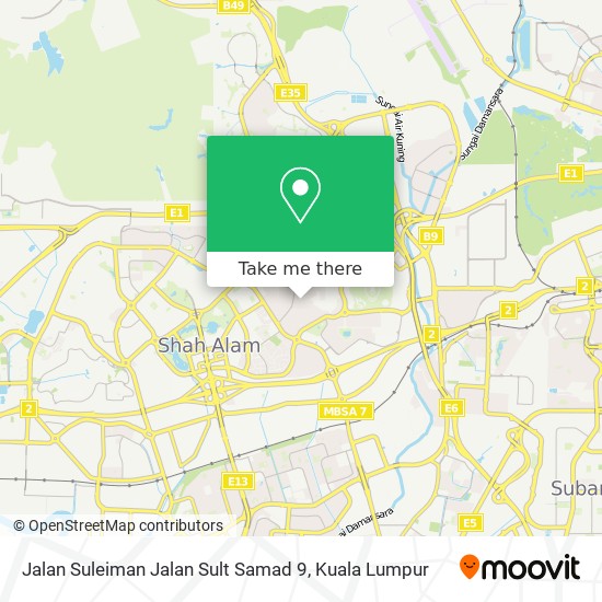 Jalan Suleiman Jalan Sult Samad 9 map