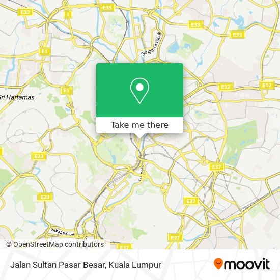 Peta Jalan Sultan Pasar Besar