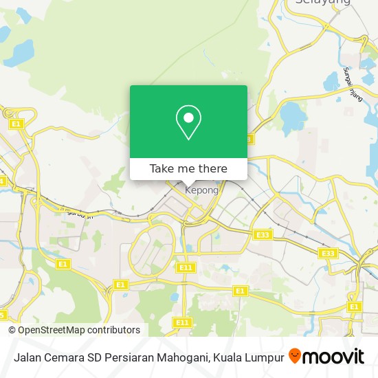 Jalan Cemara SD Persiaran Mahogani map