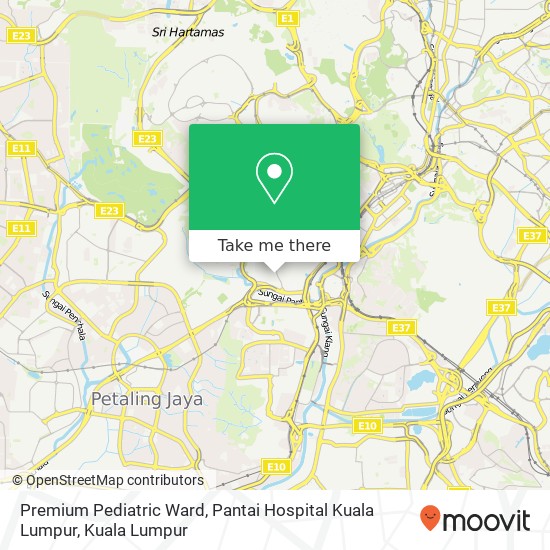 Premium Pediatric Ward, Pantai Hospital Kuala Lumpur map