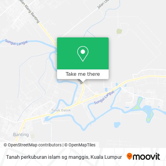 Tanah perkuburan islam sg manggis map