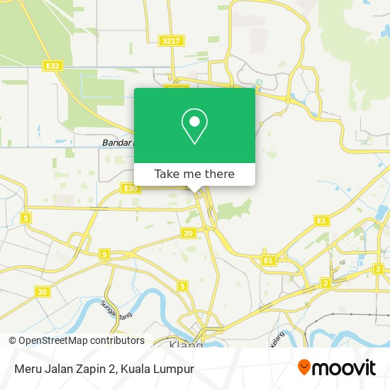 Peta Meru Jalan Zapin 2